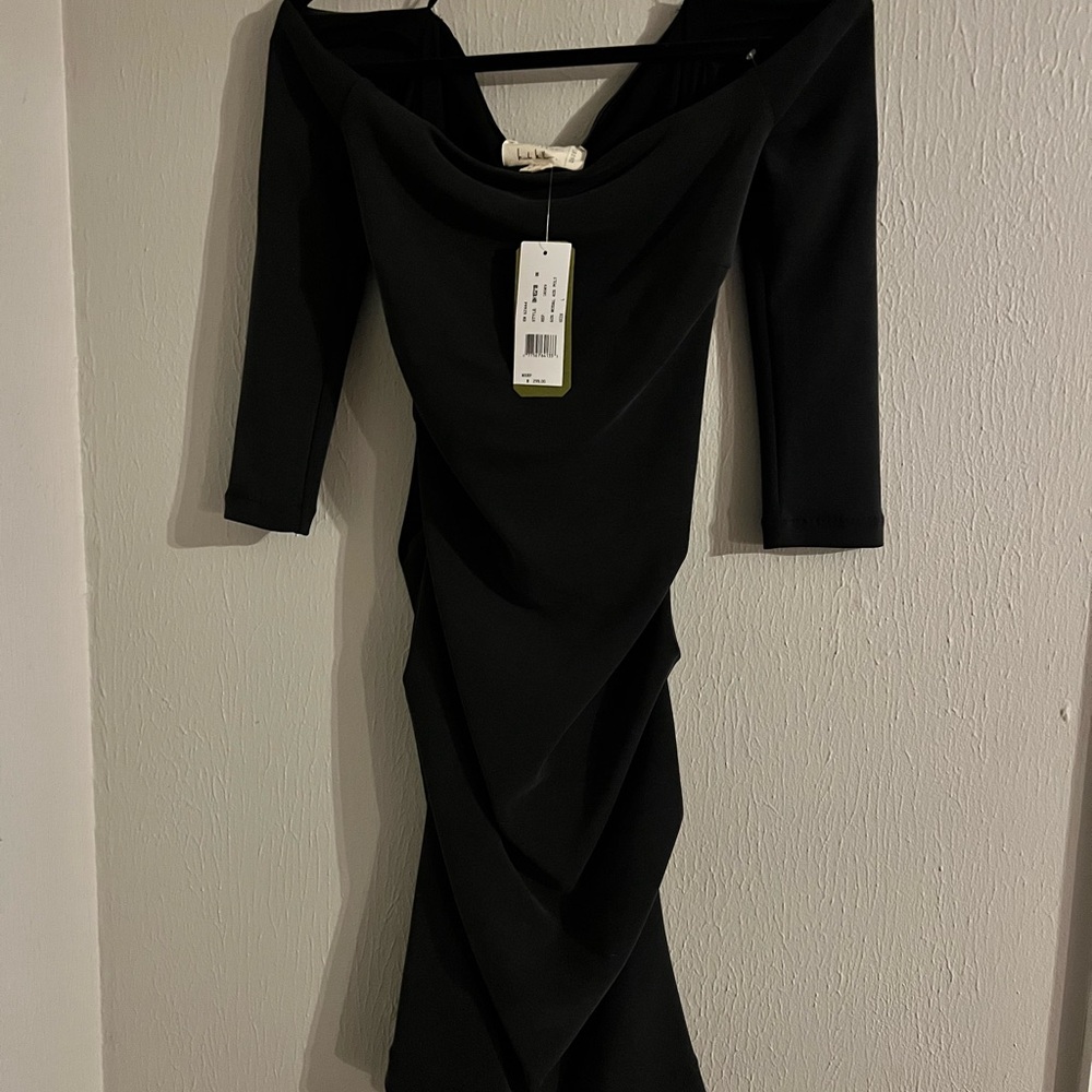 Elegant Black Off-Shoulder Dress